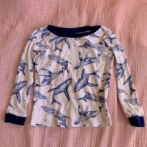 Burt’s Bees Kids Pajama Whale Shirt 2T